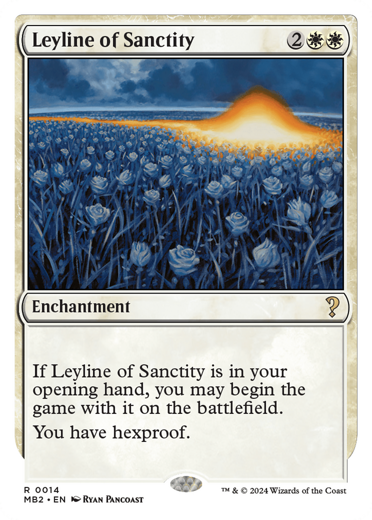Leyline of Sanctity (MB2-014) - Mystery Booster 2 - Premium MTG Single from Wizards of the Coast - Just $0.38! Shop now at Game Crave Tournament Store