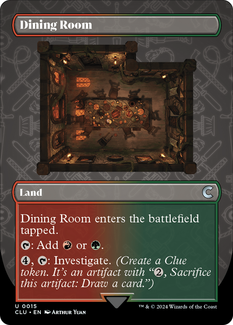 Dining Room (CLU-015) - Ravnica: Clue Edition (Borderless) - Premium MTG Single from Wizards of the Coast - Just $0.26! Shop now at Game Crave Tournament Store
