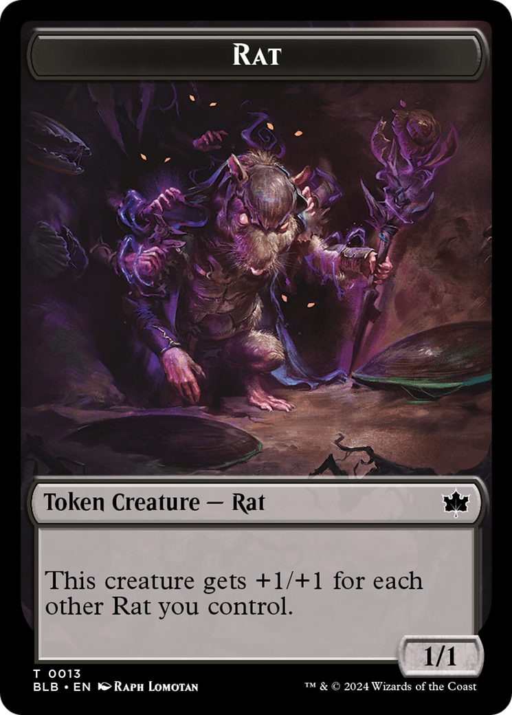 Rat (BLB-013) - Bloomburrow Tokens