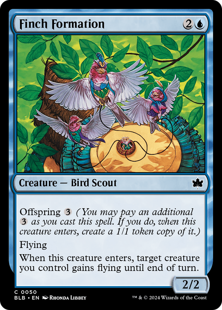 Finch Formation (BLB-050) - Bloomburrow - Premium MTG Single from Wizards of the Coast - Just $0.25! Shop now at Game Crave Tournament Store