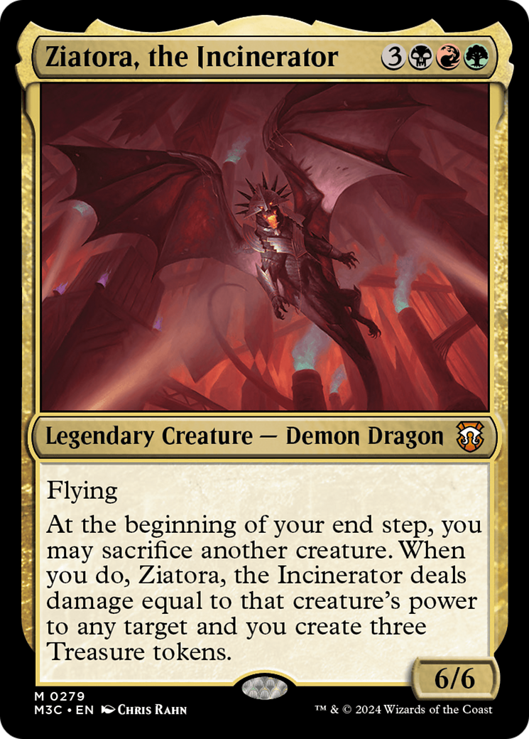 Ziatora, the Incinerator (M3C-279) - Modern Horizons 3 Commander - Premium MTG Single from Wizards of the Coast - Just $0.25! Shop now at Game Crave Tournament Store