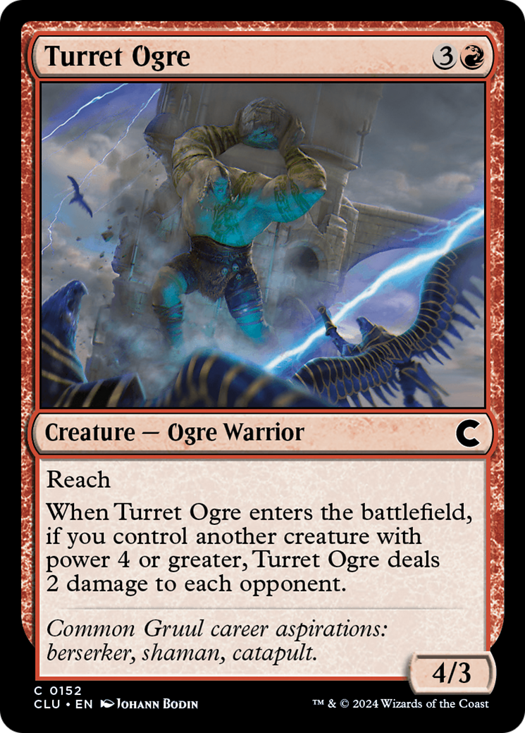 Turret Ogre (CLU-152) - Ravnica: Clue Edition - Premium MTG Single from Wizards of the Coast - Just $0.25! Shop now at Game Crave Tournament Store
