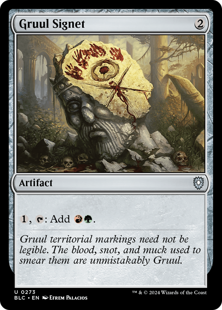Gruul Signet (BLC-273) - Bloomburrow Commander - Premium MTG Single from Wizards of the Coast - Just $0.28! Shop now at Game Crave Tournament Store