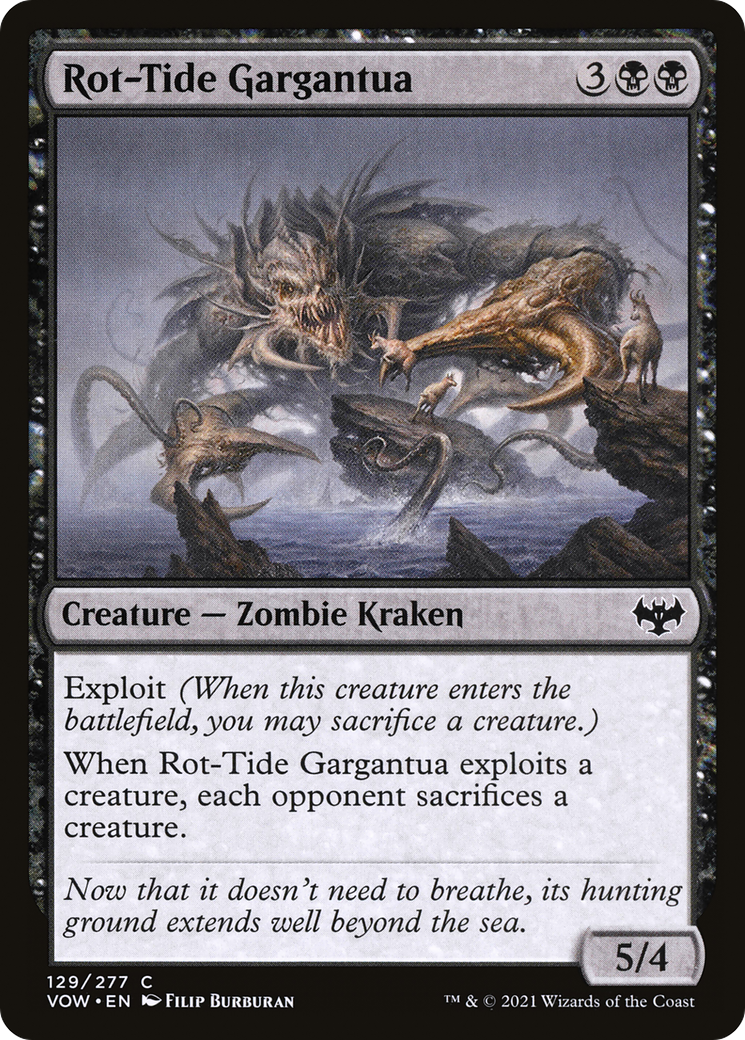 Rot-Tide Gargantua (VOW-129) - Innistrad: Crimson Vow - Premium MTG Single from Wizards of the Coast - Just $0.08! Shop now at Game Crave Tournament Store
