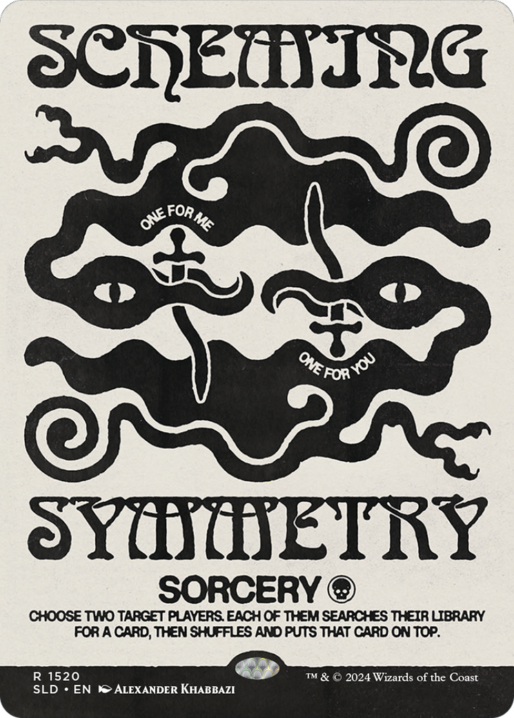 Scheming Symmetry (SLD-1520) - Secret Lair Drop (Borderless) - Premium MTG Single from Wizards of the Coast - Just $11.08! Shop now at Game Crave Tournament Store