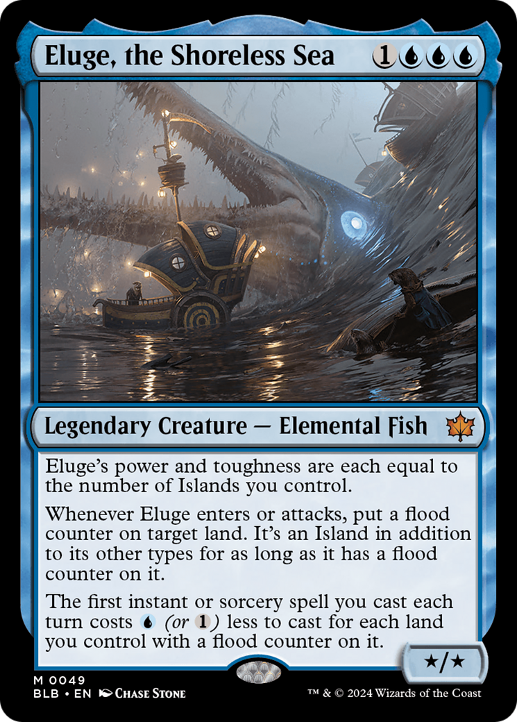 Eluge, the Shoreless Sea (BLB-049) - Bloomburrow - Premium MTG Single from Wizards of the Coast - Just $1.86! Shop now at Game Crave Tournament Store
