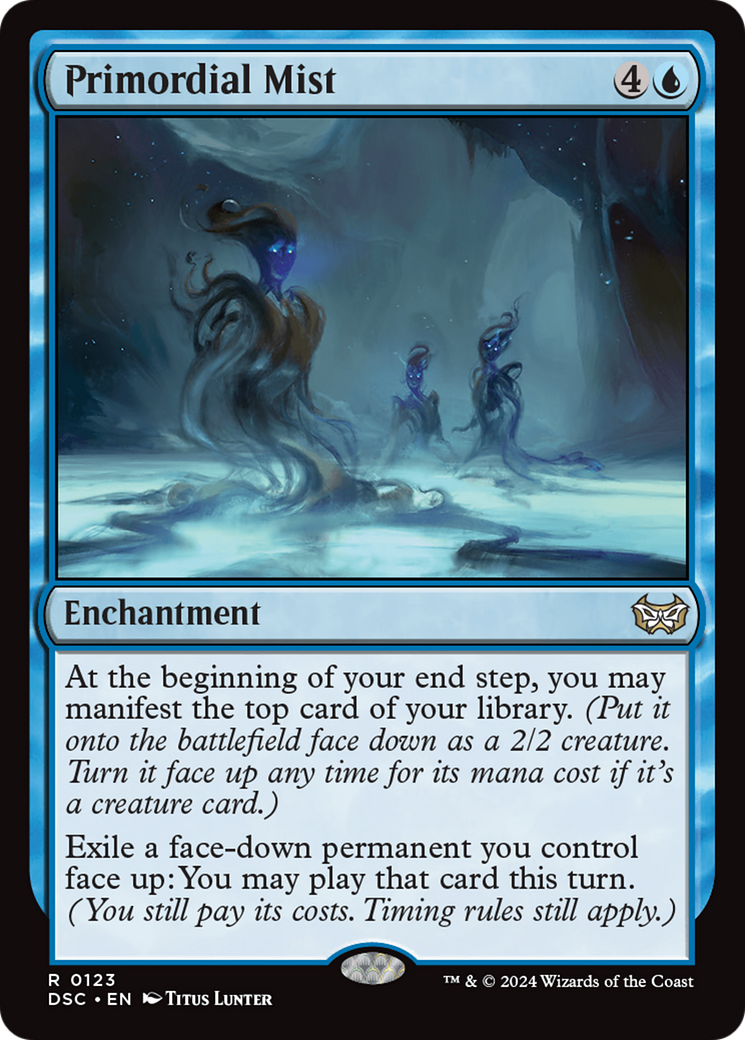 Primordial Mist (DSC-123) - Duskmourn: House of Horror Commander - Premium MTG Single from Wizards of the Coast - Just $0.25! Shop now at Game Crave Tournament Store