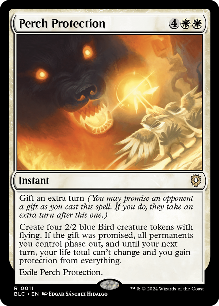 Perch Protection (BLC-011) - Bloomburrow Commander - Premium MTG Single from Wizards of the Coast - Just $4.90! Shop now at Game Crave Tournament Store