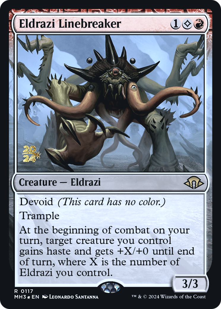 Eldrazi Linebreaker (PMH3-117S) - Modern Horizons 3 Promos Foil - Premium MTG Single from Wizards of the Coast - Just $0.98! Shop now at Game Crave Tournament Store