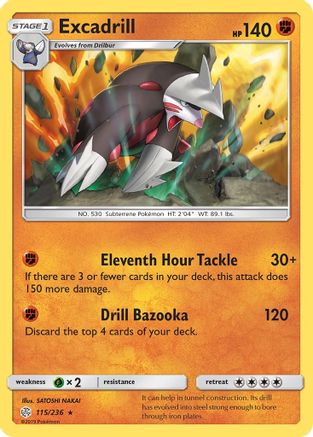 Excadrill 115/236 - SM Cosmic Eclipse Reverse Holofoil