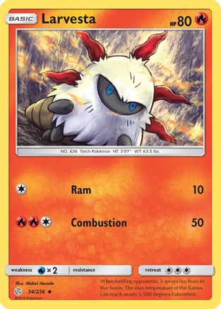 Larvesta 34/236 - SM Cosmic Eclipse