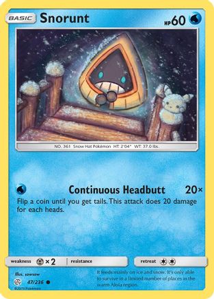 Snorunt 47/236 - SM Cosmic Eclipse