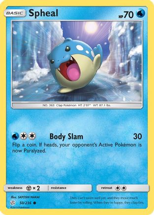 Spheal - 50/236 50/236 - SM Cosmic Eclipse Reverse Holofoil