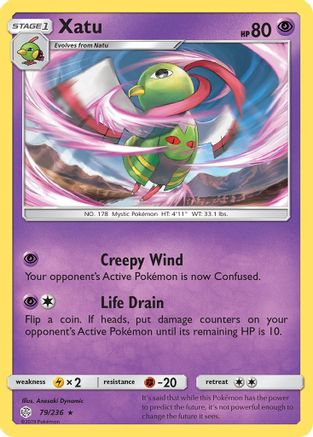Xatu 79/236 - SM Cosmic Eclipse Reverse Holofoil