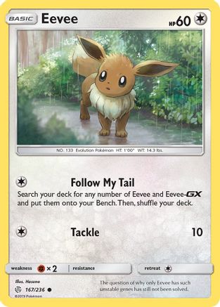 Eevee - 167/236 167/236 - SM Cosmic Eclipse Reverse Holofoil