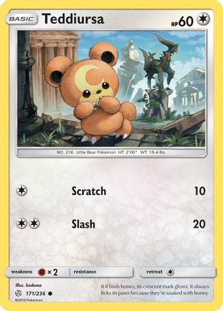 Teddiursa 171/236 - SM Cosmic Eclipse