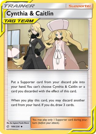Cynthia & Caitlin 189/236 - SM Cosmic Eclipse Reverse Holofoil