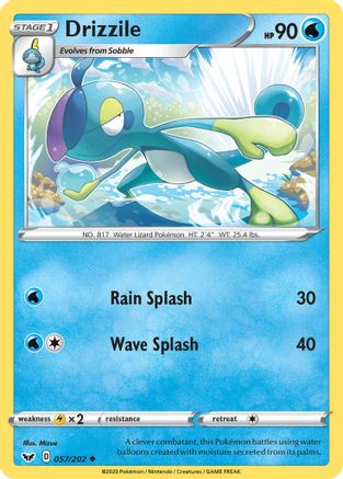 Drizzile 57/202 - Sword & Shield Reverse Holofoil