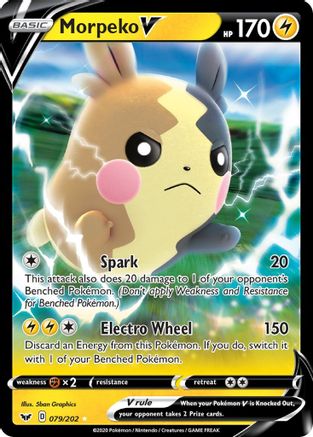 Morpeko V 79/202 - Sword & Shield Holofoil