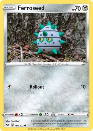 Ferroseed 130/202 - Sword & Shield Reverse Holofoil