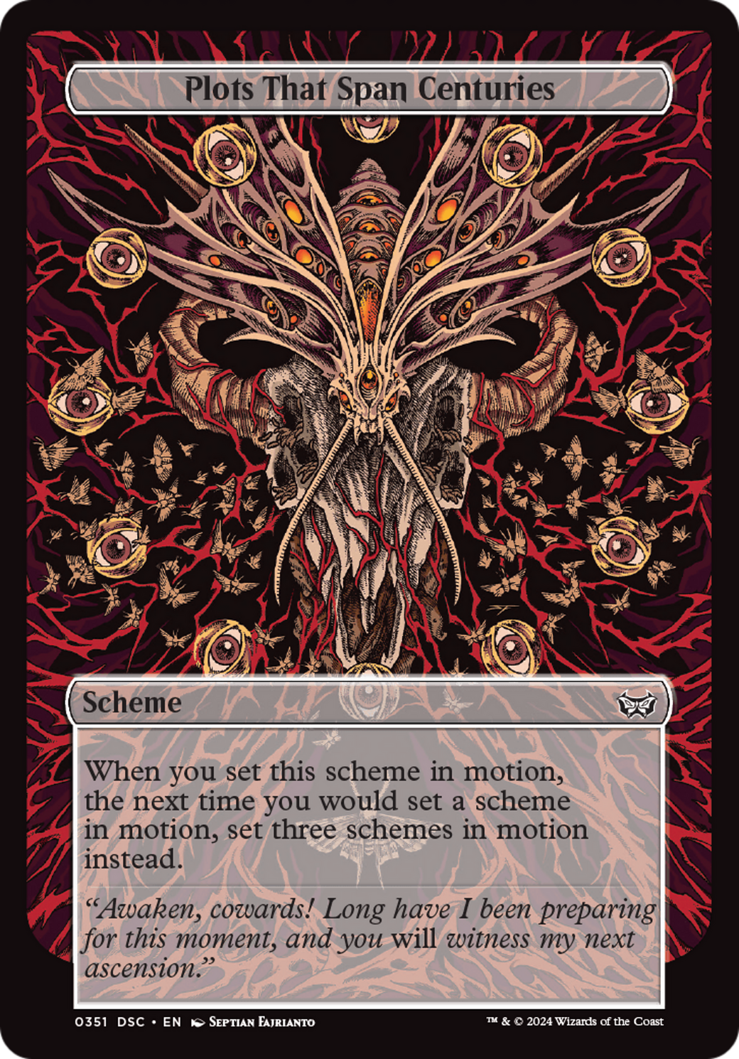 Plots That Span Centuries (DSC-351) - Duskmourn: House of Horror Commander - Premium MTG Single from Wizards of the Coast - Just $0.41! Shop now at Game Crave Tournament Store