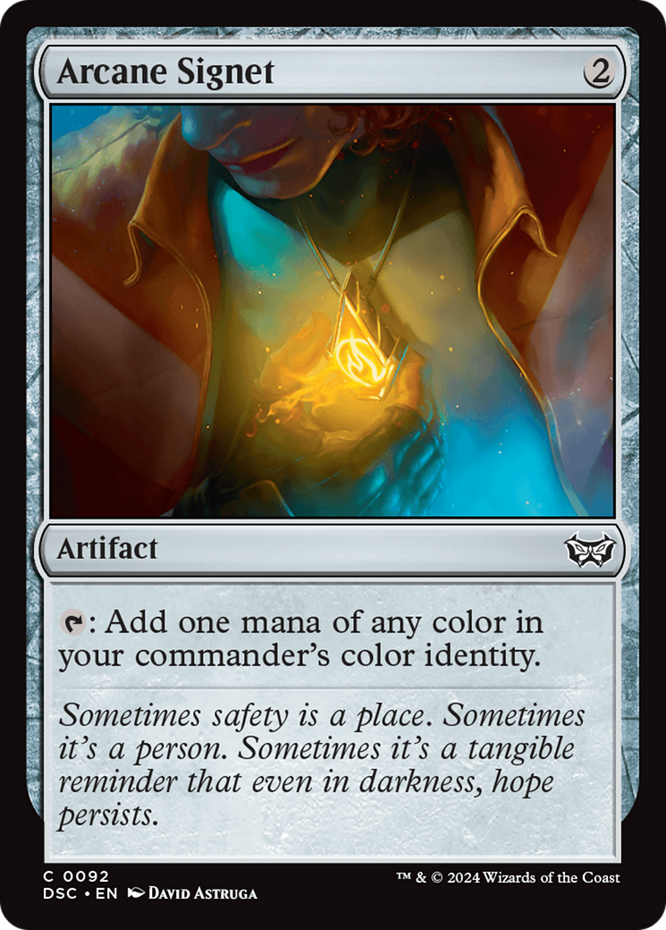 Arcane Signet (DSC-092) - Duskmourn: House of Horror Commander - Premium MTG Single from Wizards of the Coast - Just $0.30! Shop now at Game Crave Tournament Store