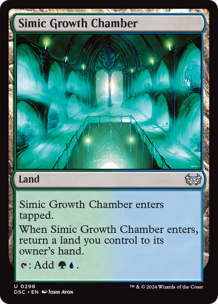 Simic Growth Chamber (DSC-298) - Duskmourn: House of Horror Commander - Premium MTG Single from Wizards of the Coast - Just $0.25! Shop now at Game Crave Tournament Store