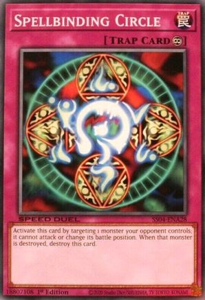 Spellbinding Circle (SS04-ENA28) - Speed Duel Decks: Match of the Millennium 1st Edition - Premium Yugioh Single from Konami - Just $0.25! Shop now at Game Crave Tournament Store