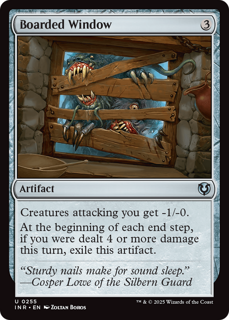 Boarded Window (-255) - Innistrad Remastered Foil - Premium MTG Single from Wizards of the Coast - Just $0.25! Shop now at Game Crave Tournament Store