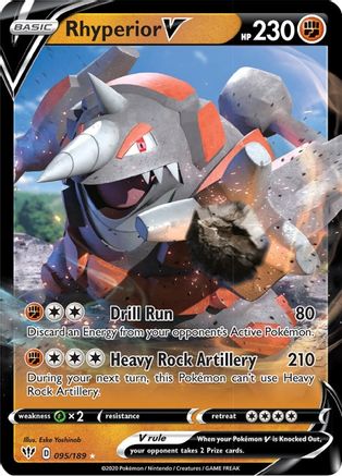 Rhyperior V 95/189 - Darkness Ablaze Holofoil