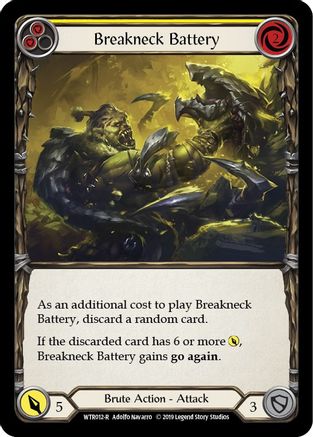 Breakneck Battery (Yellow) (WTR012) - Welcome to Rathe Unlimited Edition Rainbow Foil