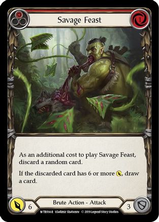 Savage Feast (Red) (WTR014) - Welcome to Rathe Unlimited Edition Rainbow Foil