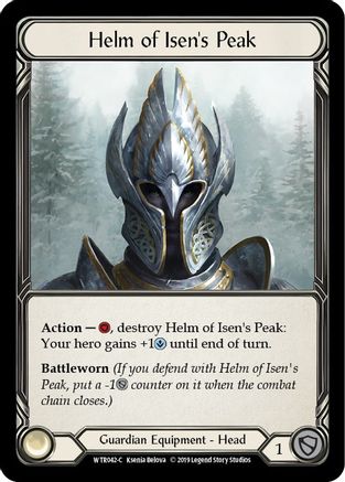 Helm of Isen's Peak (WTR042-C) - Welcome to Rathe Unlimited Edition Rainbow Foil
