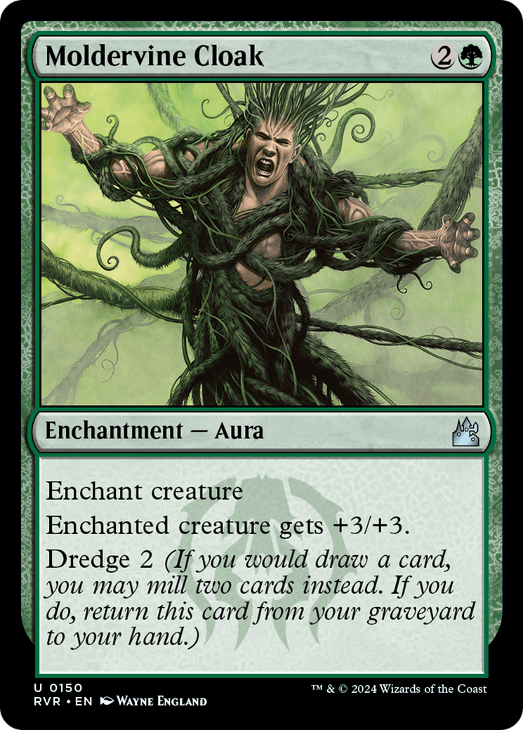 Moldervine Cloak (RVR-150) - Ravnica Remastered - Premium MTG Single from Wizards of the Coast - Just $0.25! Shop now at Game Crave Tournament Store