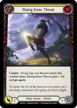 Rising Knee Thrust (Yellow) (WTR105) - Welcome to Rathe 1st Edition