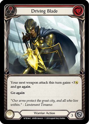 Driving Blade (Red) (WTR144) - Welcome to Rathe Unlimited Edition Rainbow Foil
