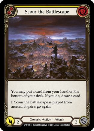 Scour the Battlescape (Yellow) (WTR195) - Welcome to Rathe 1st Edition