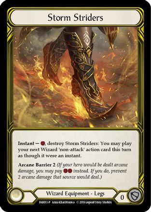 Storm Striders (Golden) (FAB011) - Flesh and Blood: Promo Cards