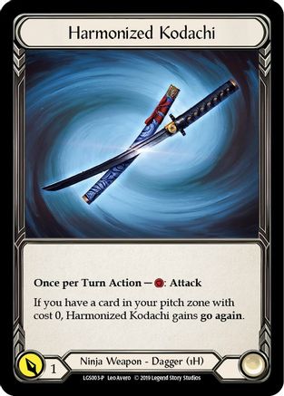 Harmonized Kodachi (LGS003) - Flesh and Blood: Promo Cards 1st Edition Cold Foil