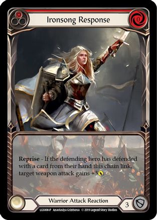Ironsong Response (Red) - LGS008 (LGS008) - Flesh and Blood: Promo Cards 1st Edition
