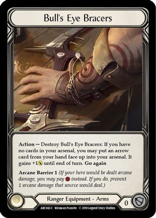 Bull's Eye Bracers (ARC042) - Arcane Rising Unlimited Edition Rainbow Foil