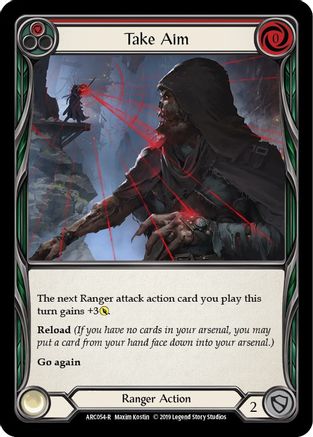 Take Aim (Red) (ARC054) - Arcane Rising Unlimited Edition Rainbow Foil