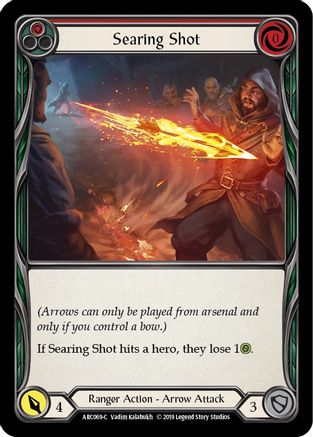 Searing Shot (Red) (ARC069) - Arcane Rising Unlimited Edition Rainbow Foil