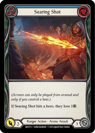 Searing Shot (Blue) (ARC071) - Arcane Rising 1st Edition