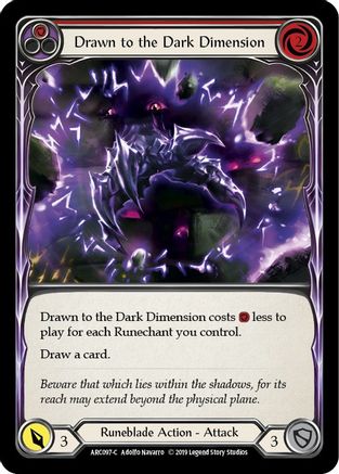 Drawn to the Dark Dimension (Red) (ARC097) - Arcane Rising Unlimited Edition