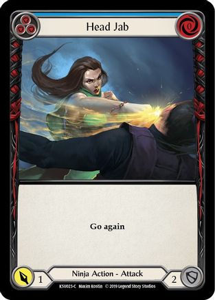 Head Jab (Blue) (KSU023) - Hero Deck: Katsu 1st Edition