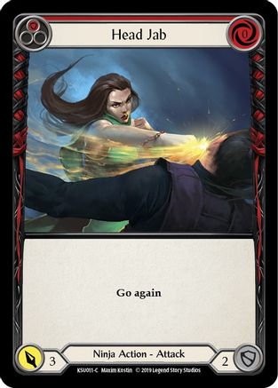 Head Jab (Red) (KSU011) - Hero Deck: Katsu 1st Edition