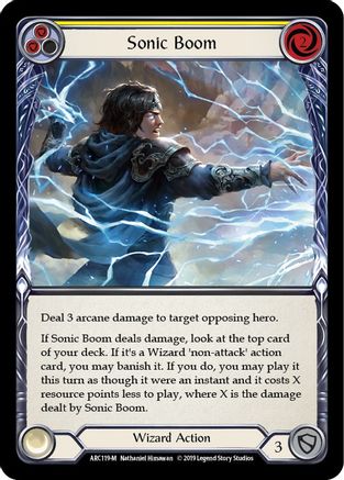 Sonic Boom (ARC119) - Arcane Rising Unlimited Edition Rainbow Foil