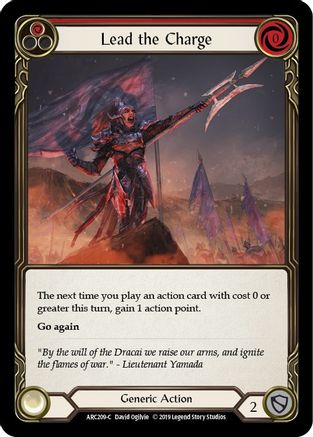 Lead the Charge (Red) (ARC209) - Arcane Rising 1st Edition Rainbow Foil