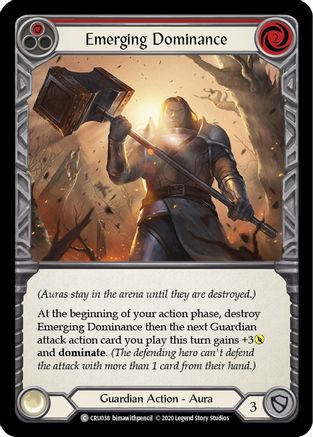 Emerging Dominance (Red) (CRU038) - Crucible of War 1st Edition Rainbow Foil